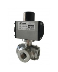 5310 - 3 Vie L / T Filetto 1/4"- 4" - Acciaio Inox Lucidate