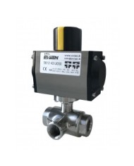 5612 - 3 Vie L Filetto 1/4"- 4" - Acciaio Inox Lucidate