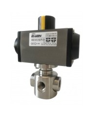 5632 - 3 Vie 1/4"-1" Alta Pressione PN400 - Acciaio Inox Lucidate