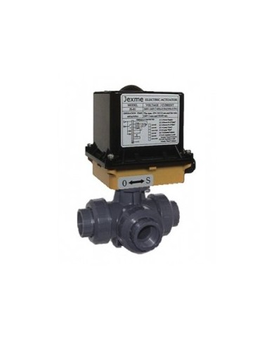5320 JS - 3 vie PVC G1/2"-2" - Valvole con attuatore elettrico
