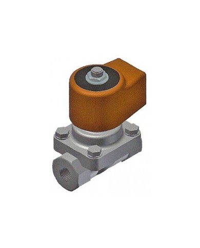 221S - Inox 2/2 NC Filetto G3/8"-1" - Servopilotate