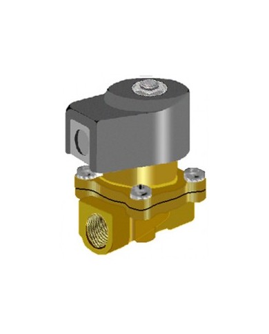 7221 - Ottone 2/2 NC/NA Filetto 3/8"-1" NPT - Servopilotate